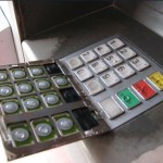 Overlay keypad on ATM