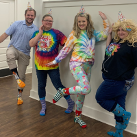 Evans employees dressed up for Spirit Week. 