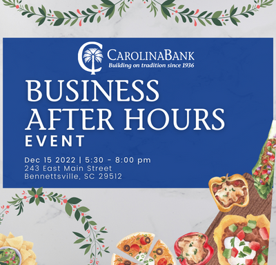 Business After Hours flyer with information