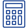 Icon illustration of a calculator