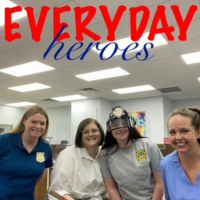 Quinby branch employees dressed as "everyday heroes" for Spirit Week.